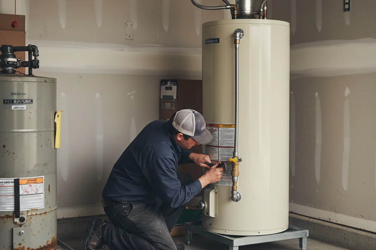 Water heater and shutoff valve replacement in Blue Springs
